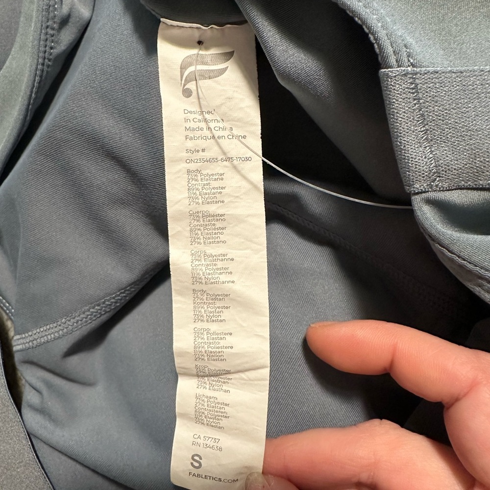 Fabletics Motion 365 One Piece Storm Cloud Jumpsu… - image 5